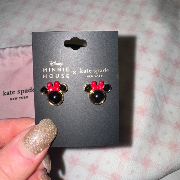 NWT Kate Spade Minnie Mouse Earrings - Picture 3 of 4